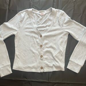 Candies junior size small light blue cardigan sweater